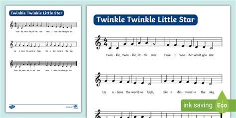 A Celestial Journey: Exploring the Melodious Notes of "Twinkle Twinkle Little Star"