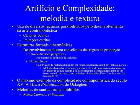 A Complexidade das Melodias