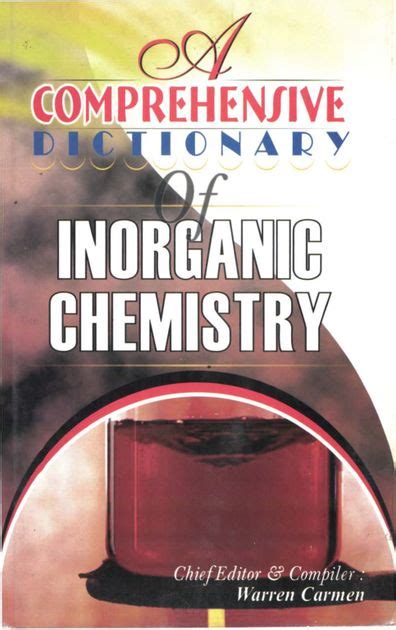 A Comprehensive Dictionary of Inorganic Chemistry Kindle Editon