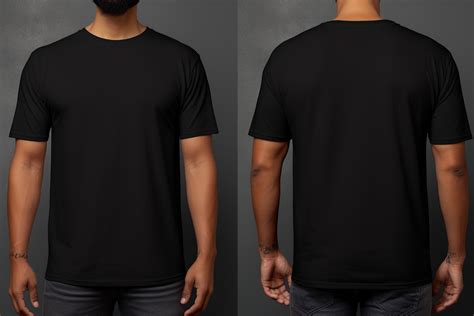 A Comprehensive Exploration of the Front and Back of a Black Shirt