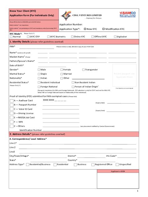 A Comprehensive Guide to CDSL KYC Form for Non-Individuals