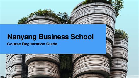 A Comprehensive Guide to NTU Graduate Course Registration