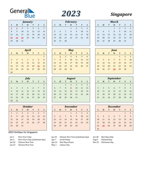 A Comprehensive Guide to Singapore's Calendar in 2023