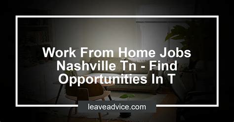 A Comprehensive Guide to Work-from-Home Jobs in Nashville, TN