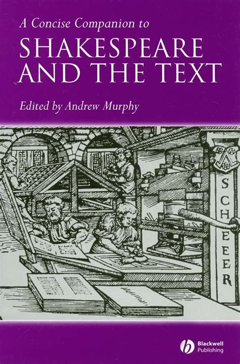 A Concise Companion to Shakespeare and the Text PDF