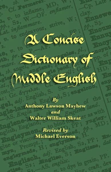 A Concise Dictionary of Middle English Epub