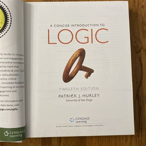 A Concise Introduction to Logic MindTap Course List Epub