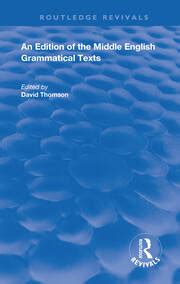 A Descriptive Catalogue Of Middle English Grammatical Texts