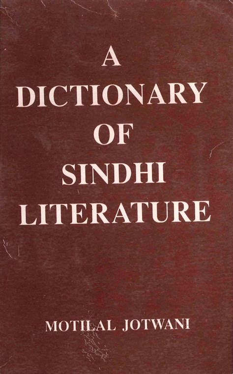 A Dictionary of Sindhi Literature Doc