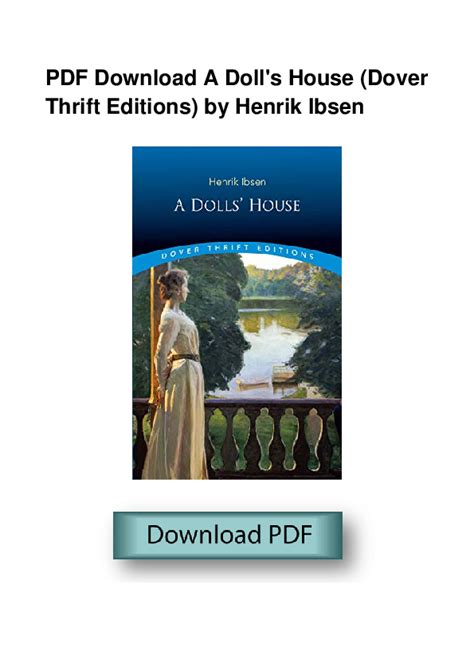 A Doll s House Dover Thrift Editions Epub