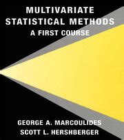 A First Course in Multivariate Statistics 1st Edition Doc