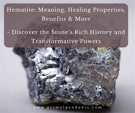 A Glimmer from the Past: Hematite's Historical Significance