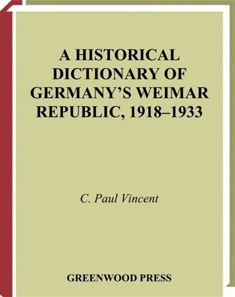 A Historical Dictionary of Germany&a Epub