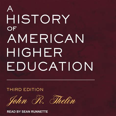 A History of American Higher Education Kindle Editon