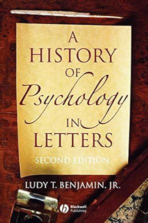 A History of Psychology in Letters Kindle Editon