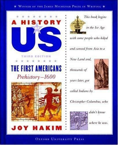 A History of US The First Americans Prehistory-1600