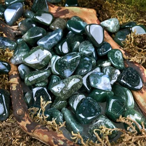 A Journey into the Enchanting World of Tumbled Moss Agate