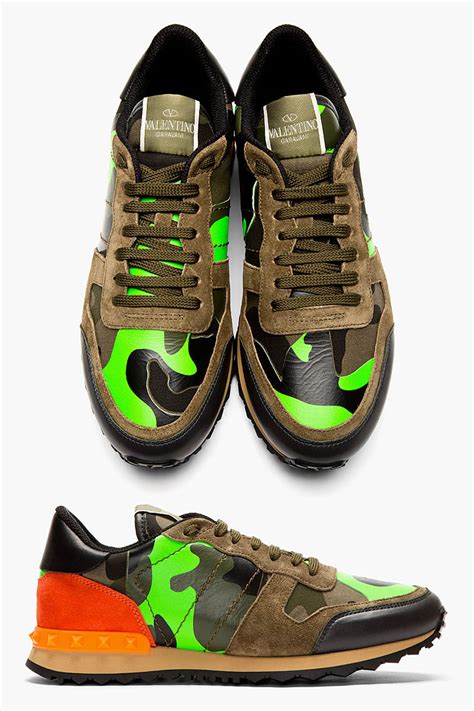 A Journey into the World of Valentino Camouflage Sneakers