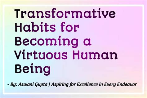 A Journey of Transformative Habits