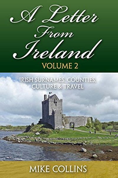 A Letter from Ireland Volume 2 More Irish Surnames Counties Culture and Travel Kindle Editon