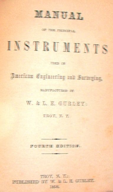 A Manual of the Principal Instruments Used in American Engineering and Surveying Epub