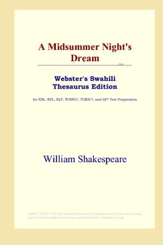 A Midsummer Night s Dream Webster s Malay Thesaurus Edition Reader