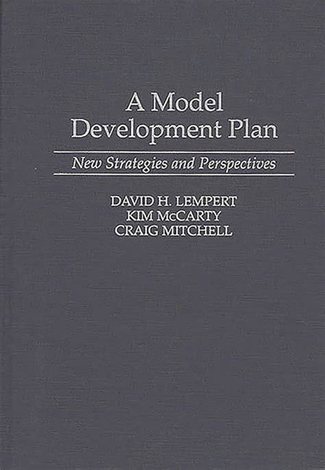 A Model Development Plan New Strategies and Perspectives Doc