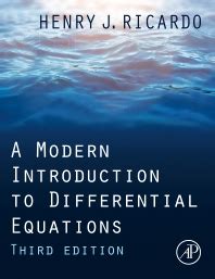 A Modern introduction to Differential Equations PDF