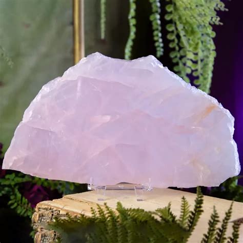 A Monumental Gem: Unveiling the Enchanting Allure of a Slab of Rose Quartz