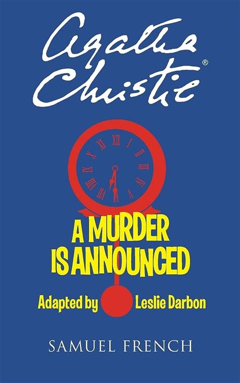 A Murder Is Announced Adapted for the Stage Reader