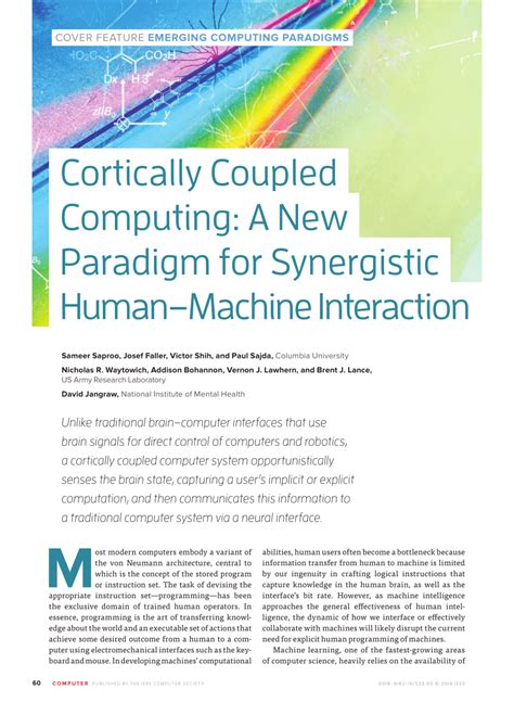 A New Paradigm of Human-Machine Interaction