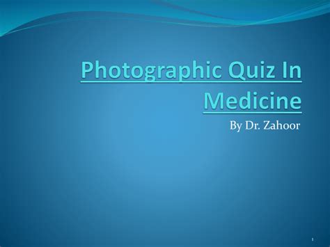 A Photographic Quiz in Medicine ( S) PDF