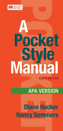 A Pocket Style Manual APA Version Reader