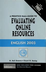 A Prentice Hall guide to evaluating online resources English, 2003 Kindle Editon