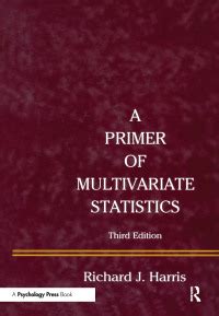 A Primer of Multivariate Statistics 3rd Edition PDF