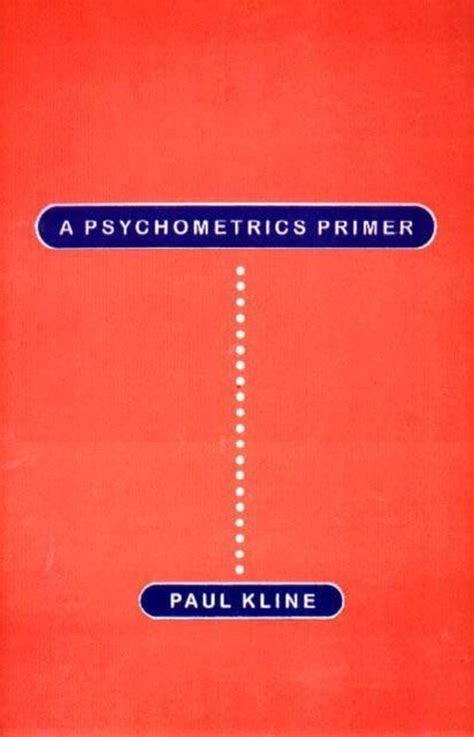 A Psychometrics Primer Ebook Epub