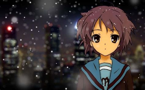 A Purple Enigma: Haruhi Suzumiya's Captivating Appearance