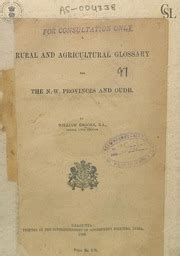 A Rural and Agricultural Glossary of the N. W. Provinces and Oudh 2nd Edition Doc