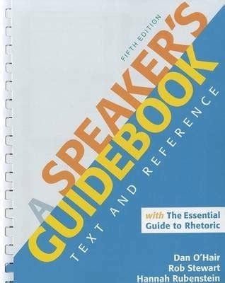 A SPEAKER39S GUIDEBOOK TEXT AND REFERENCE 5TH EDITION Ebook Doc