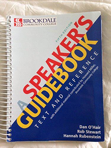 A SPEAKER39S GUIDEBOOK TEXT AND REFERENCE 5TH EDITION Ebook Doc