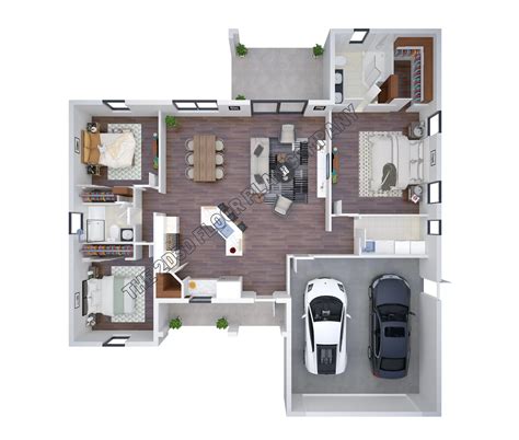 A Sanctuary of Space and Sophistication: Unveiling the 3-Bedroom Floor Plan