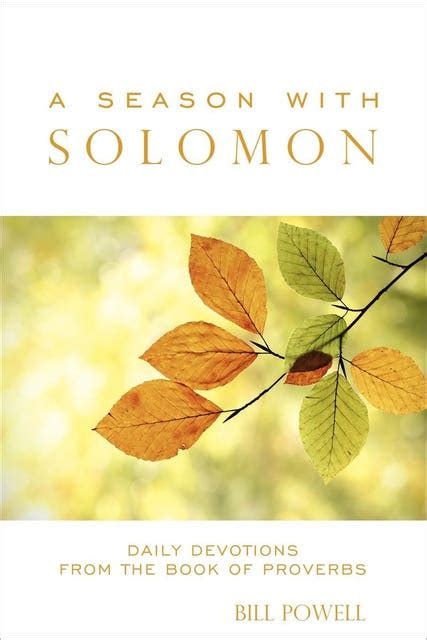 A Season with Solomon Daily Devotions from the Book of Proverbs Epub