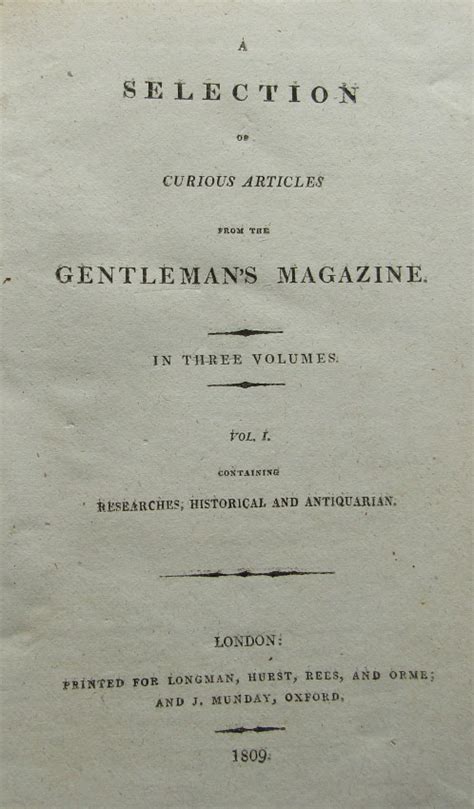 A Selection of Curious Articles from the Gentleman s Magazine Volume 4 Kindle Editon