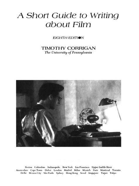 A Short Guide To Writing About Film 8th Edition Timothy Corrigan Pdf Kindle Editon