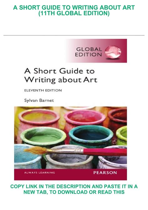 A Short Guide to Writing About Art 11th Edition Reader