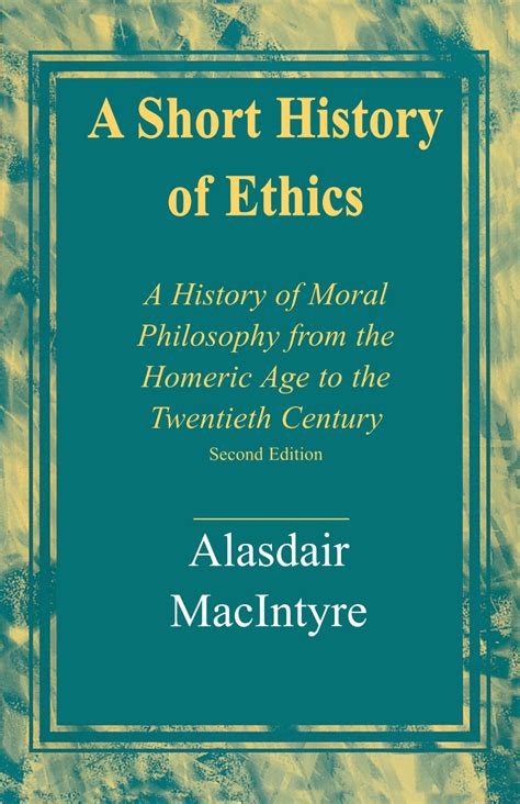 A Short History of Ethics Reader