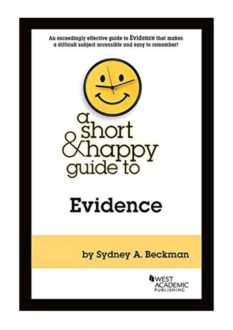 A Short and Happy Guide to Evidence Short and Happy Guides Doc