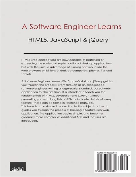 A Software Engineer Learns HTML5 JavaScript and jQuery Kindle Editon