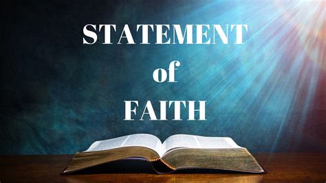 A Statement of Faith: