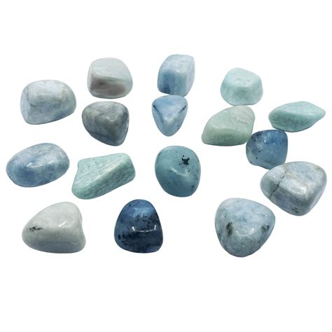 A Symphony of Blues: The Allure of Tumbled Aquamarine